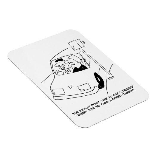 Der Cartoon der Funny Speed Camera zeigt, wie man  Magnet (Rechte Seite)