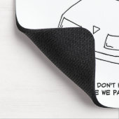 Der Cartoon der Funny Speed Camera zeigt, wie man Mousepad (Ecke)