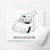 Der Cartoon der Funny Speed Camera zeigt, wie man Mousepad (Mit Mouse)
