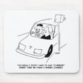 Der Cartoon der Funny Speed Camera zeigt, wie man Mousepad (Vorne)