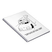 Der Cartoon der Funny Speed Camera zeigt, wie man  Notizblock (Rechte Seite)