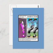 Der Cartoon der Polizei für reale Postkarten (Vorne/Hinten)