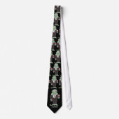 Der Cartoon des Codvaters Fisch Black Neck Tie Krawatte (Vorderseite)