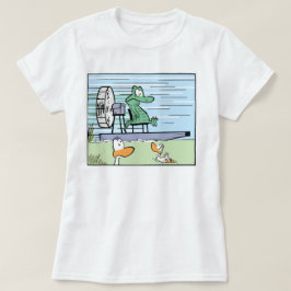 Der Cartoon-Krokodil-Shirt der Frauen T-Shirt