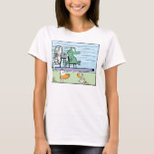 Der Cartoon-Krokodil-Shirt der Frauen T-Shirt (Vorderseite)