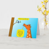 der Cartoon mit 714 Giraffen erhalten wohle Karte (Gelbe Blume)