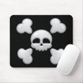 Der Cartoon-Schädel Mousepad des Jungen (Mit Mouse)
