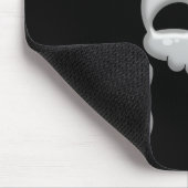 Der Cartoon-Schädel Mousepad des Mädchens (Ecke)