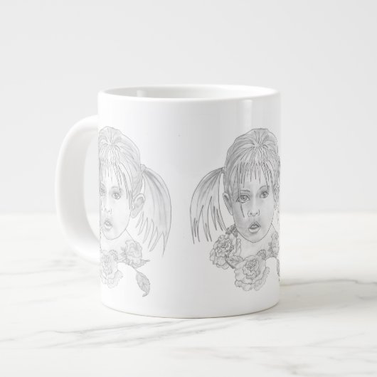 Der Cassandra des Engels Jumbo-Tasse (Vorderseite Links)