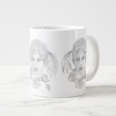 Der Cassandra des Engels Jumbo-Tasse (Vorderseite Rechts)