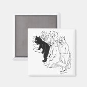 Der Cat Chorus Magnet (Vorderseite/Rückseite)