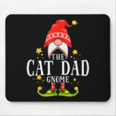 Der Cat Dad Gnom Weihnachten Matching Für Männer F Mousepad (Vorne)