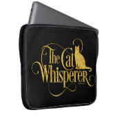 Der Cat Whisperer Laptopschutzhülle (Vorne Rechts)