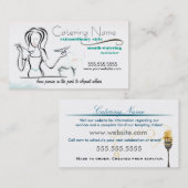 Der Catering-Geschäfts-Karten der Frauen Visitenkarte (Vorne/Hinten)