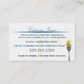 Der Catering-Geschäfts-Karten der Frauen Visitenkarte (Rückseite)