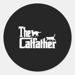 Der Catfather Bester Vater Aller Zeiten Vatertag M Runder Aufkleber
