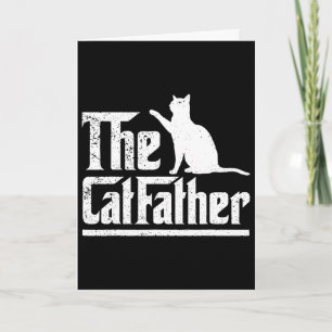 Der Catfather Lustiger Katzenvater Vatertag Film W Karte