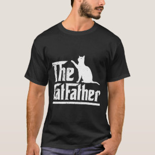 Der Catfather Lustiger Katzenvater Vatertag Film W T-Shirt