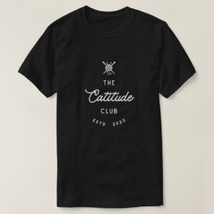 Der Catitude Club - Eleganter Katzenliebhaber T-Shirt