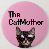 DER CATMOTHER-KATZENMUTTER-GROSSE-KNOPF BUTTON (Vorderseite)