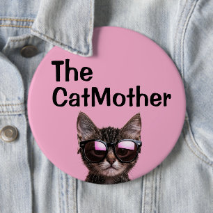 DER CATMOTHER-KATZENMUTTER-GROSSE-KNOPF BUTTON