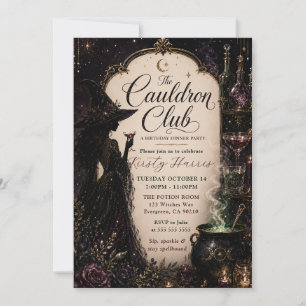 Der Cauldron Club Geburtstagsdinnerparty Einladung