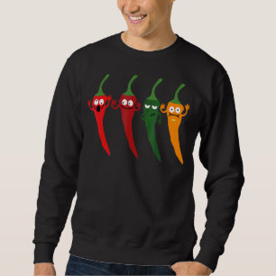Der Cayenne Pepper Hot Colorful Chili Sweatshirt