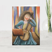 Der Cellist Karte (Vorderseite)