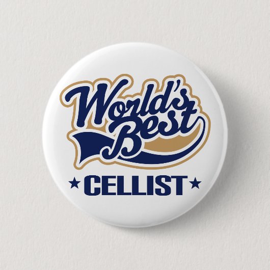 Der Cellist-Musik-Geschenk der Welt bestes Button (Vorderseite)