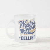 Der Cellist-Musik-Geschenk der Welt bestes Mattglastasse (Links)