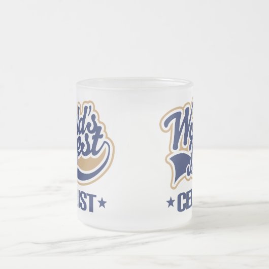 Der Cellist-Musik-Geschenk der Welt bestes Mattglastasse (Mittel)