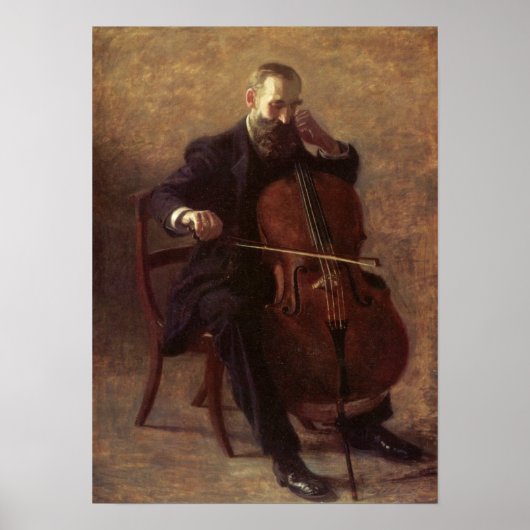 Der Cello Player Poster (Vorne)