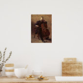 Der Cello Player Poster (Küche)