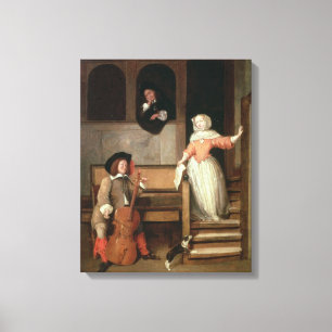 Der cello-Spieler, c.1700 (Öl auf Leinwand) Leinwanddruck