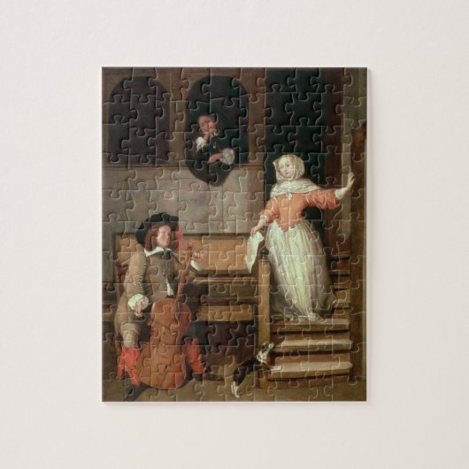 Der cello-Spieler, c.1700 (Öl auf Leinwand) Puzzle (Vertikal)