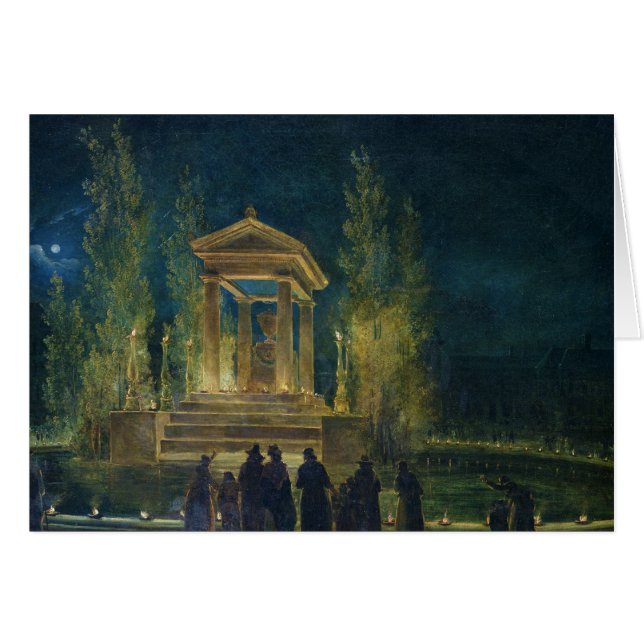 Der Cenotaph von Jean-jacques Rousseau (Vorderseite (Horizontal))