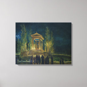 Der Cenotaph von Jean-jacques Rousseau Leinwanddruck
