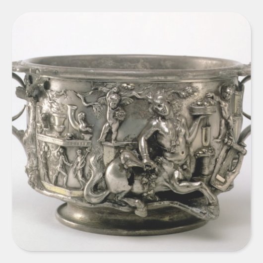 Der Centaur Cup, gallo-römisch, aus dem Berthouvil Quadratischer Aufkleber (Vorderseite)