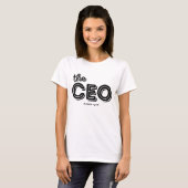 Der CEO Rustic Retro Typografy Personalisiert Shir T-Shirt (Vorne ganz)