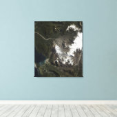 Der ChaitÃ Â Â ½ n Volcano Leinwanddruck (Insitu (Holzboden))
