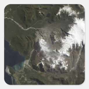 Der ChaitÃ Â Â ½ n Volcano Quadratischer Aufkleber