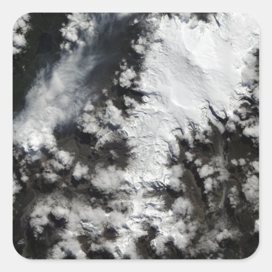 Der Chaiten-Vulkan im Chile Quadratischer Aufkleber (Vorderseite)