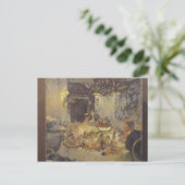 Der Champagner Postkarte (Stehend Vorderseite)