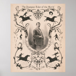 Der Champion-Reiter der Welt, Charles W. Fish. Poster
