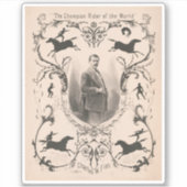 Der Champion Rider der Welt, Charles W. Fish. Aufkleber (Vorderseite)