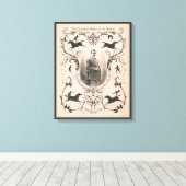 Der Champion Rider der Welt, Charles W. Fish. Leinwanddruck (Insitu (Holzboden))