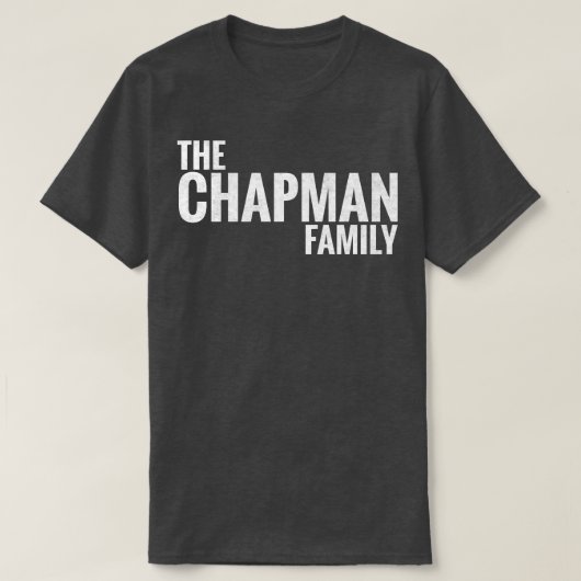 Der Chapman-Nachname Chapman Last ni T-Shirt (Design vorne)