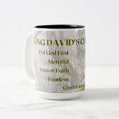 Der Charakter von König David Zweifarbige Tasse (Vorderseite Links)
