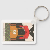 Der Chariot Dur Arcana Tarot Kartenhalter Schlüsselanhänger (Vorderseite)