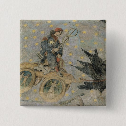 Der Chariot von Mercury, Detail vom Vaulting Button (Vorderseite)